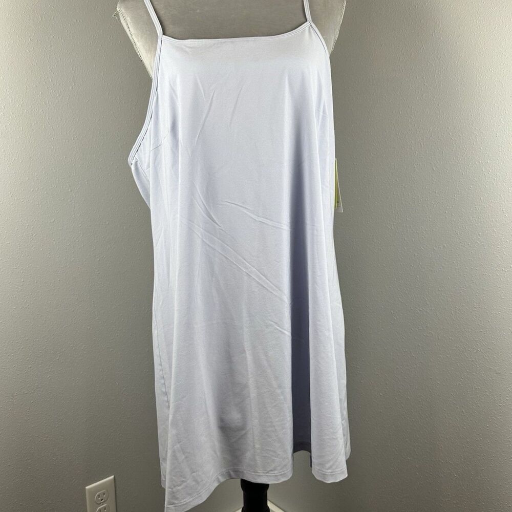 Women's Flex Strappy Active Yoga Dress All in Motion Lavender Size XXL UPF50 Bra